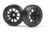 Sada driftových kol vč. pneumatik TSMK5-10 22x11 mm (černá/4 ks)