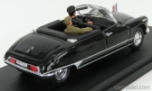 Rio-models Citroen Ds Cabriolet With Figure General De Gaulle 1959 1:43 Black