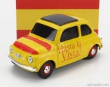 Brumm Fiat 500 Hasta La Vista - Viva La Vida 1:43 Žlutá Červená
