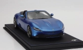 Bbr-models Ferrari Roma Spider Open 2020 - Con Vetrina - With Showcase 1:18 Blu Corsa - Modrá Met
