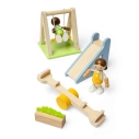 Bigjigs Toys Dřevěný nábytek do domečku pro panenky Venkovní hřiště