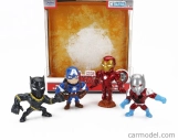 Jada Sada figúrok 4x Avengers - Black Panther - Iron Man - Ant-man - Captain America - cm. 6.0 1:32 Rôzne