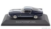 Edicola Ford usa Mustang Shelby Gt500 Coupe 1967 - Con Vetrina - With Showcase 1:43 Modrá Bílá