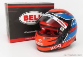 Mini prilba Bell helma F1 Casco Prilba Alfa Romeo C41 Team Orlen Racing N 7 Italy Imola Gp 2021 Kimi Raikkonen 1:2 Red Light Blue