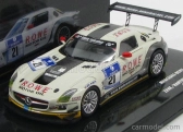 Minichamps Mercedes benz Sls Amg Gt3 N 21 24h Nurburgring 2012 Zehe - Hartung - Rehfeld - Bullit 1:43 Bielo-sivá