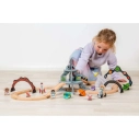 Bigjigs Rail Dřevěná vesmírná vláčkodráha