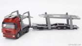 Newray Iveco fiat Stralis 540 Truck Car Transporter 2009 1:43 Červená Šedá