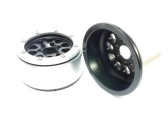 Kovové Beadlock CNC disky Absima Metsafil 1.9 Gear Black/Silver, 2 ks