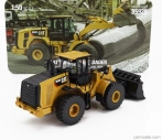 Dm-models Caterpillar Cat966m Ruspa Gommata - škrabací traktor - kolesový nakladač 1:50 žltá čierna