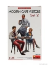 Miniart Accessories Modern Cafe Visitors Figures - Set1 1:35 /