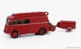 Edicola Berliet Gla 5f Truck Fpdgp Hasičské auto Bomberos Fin 2-assi s prívesom 1953 1:43 Červená