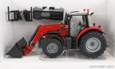 Britains Massey ferguson 6616 Tractor With Front Loader - Scraper 2016 1:32 Červená Stříbrná