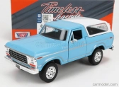 Motor-max Ford usa Bronco Hard-top Closed 1978 1:24 Světle Modrá Bílá