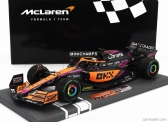 Minichamps Mclaren F1  Mcl36 Team Mclaren N 3 5th Singapore Gp 2022 Daniel Ricciardo 1:18 Oranžová Světle Modrá