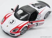 Bburago Porsche 918 Weissach 1:24 bílá