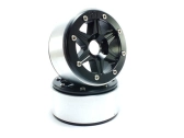 Kovové Beadlock CNC disky Absima Metsafil 1.9 SixStar Black/Black 2 ks