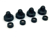 Presné plastové horné/spodné kryty 1/10 BBS tlmičov (13mm) (4 páry)
