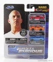 Jada Toyota Set 3x Supra Mkiv 1995 - Paul Walker - Brian O'conner - Fast & Furious I (2001) - Ford England Brian's Escort Rs2000 Mki 1974 - Brian O'conner - Fast & Furious Vi (2013) - Dodge Dom's Charger Daytona 1969 - Fast & Furious Vi (2012) 1:55 Různé