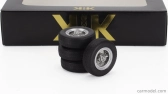 Kk-scale Accessories Set 4x Wheels And Rims For Ghibli Coupe 1969 1:18 Černý Chrom