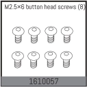 M2.5×6 button head screws (8)