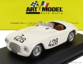 Art-model Ferrari 166mm Spider N 428 Targa Florio 1950 L.musso - A.gaboardi 1:43 White