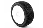 ADDICTIVE V2 BUGGY S1 (SUPER SOFT) lepené pneumatiky, biele disky, 2 ks.