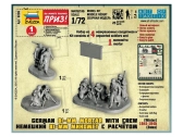 Zvezda figúrky Ger. 80 mm Mortar with Crew (Winter Unif.) (1:72)