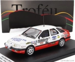 Trofeu Ford england Sierra Xr 4x4 (nočná verzia) N 12 Rally National Breakdown 1987 Phil Collins - Brian Thomas 1:43 Biela červená