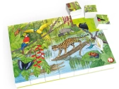 HUBELINO Puzzle – Zvieratá v pralese