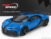 Truescale Bugatti Chiron N 16 Pur Sport 2018 1:18 Agile Blue Black