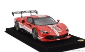 Bbr-models Ferrari 296 Gt3 3.0l Twin Turbo V6 Challenge N 32 Launch Version 2023 - Con Vetrina - With Showcase 1:18 Červená Bílá