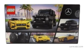 Lego Mercedes benz Lego - Sada 2x Trieda G G63 Amg 2020 + Trieda S Sl63 Amg Spider 2022 Žltá čierna