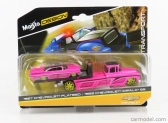 Maisto Chevrolet Impala Ss 1959 With Ramp Truck Flatbed 1957 1:64 Pink