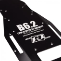 Hliníkový podvozok B6.2 +3 mm 7075 (čierny)