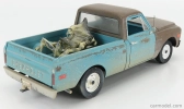 Highway61 Chevrolet C-10 Pick-up And Alien Figure 1971 - Independence Day 1:18 Svetlomodrá hnedá