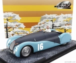 Miniatúry Le mans Bugatti F1 Type 57s 45 N 16 A.c.f. Gp 1937 Pierre Wimille 1:18 2 tóny matná modrá