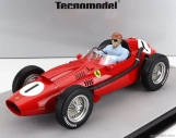 Tecnomodel Ferrari F1 Dino 246 N 1 Winner British Gp (s figúrkou pilota) 1958 Peter Collins 1:18 Red
