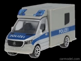 Majorette Mercedes benz Sprinter Van Polizei 2018 1:64 Stříbrná Modrá