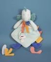 Doudou Hračka s držiakom na cumlík dinosaurus zelená 23 cm