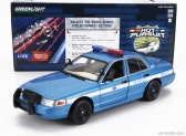 Greenlight Ford usa Crown Victoria Police Interceptor Seattle 2001 1:24 Modrá Bílá