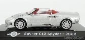 Edicola Spyker C12 Spyder 2008 - Con Vetrina - S vitrínou 1:43 Silver