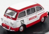 Brumm Fiat 600 Multipla Veicolo Commerciale Macchine Per Cucire Necchi 1960 1:43 Bílá Červená