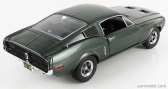Greenlight Ford usa Mustang Gt390 Coupe 1968 - Bullit - Steve Mcqueen 1:18 Tmavo zelená Highland