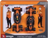 Bburago Mclaren Set F1 2x Mcl38 Team Mclaren N 4 Season 2024 Lando Norris + N 81 Oscar Piastri – With Pilot 1:24 oranžovo-čierna