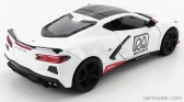 Greenlight Chevrolet Corvette C8 Official Pace Car Road America 2020 1:24 Bílá