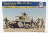 Italeri Tank M14/41 I Series s talianskou pechotou Vojenský 1945 1:35 /