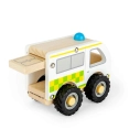 Bigjigs Toys Dřevěná mini sanitka