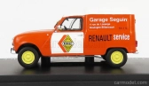 Edicola Renault R4 Van Fourgonette Garage Seguin Renault Service 1952 1:43 Oranžová biela