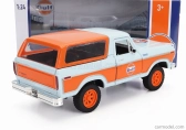 Motor-max Ford usa Bronco Gulf 1978 1:24 Světle Modrá Oranžová