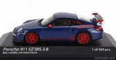Minichamps Porsche 911 997-2 Gt3 Rs 3.8 Coupe 2009 - Red Wheels 1:43 Blue